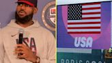 LeBron James had personal message for young athletes before USA flag honor