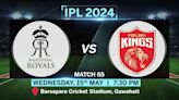 IPL Match Today: RR vs PBKS Toss, Pitch Report, Head to Head stats, Playing 11 Prediction and Live Streaming Details