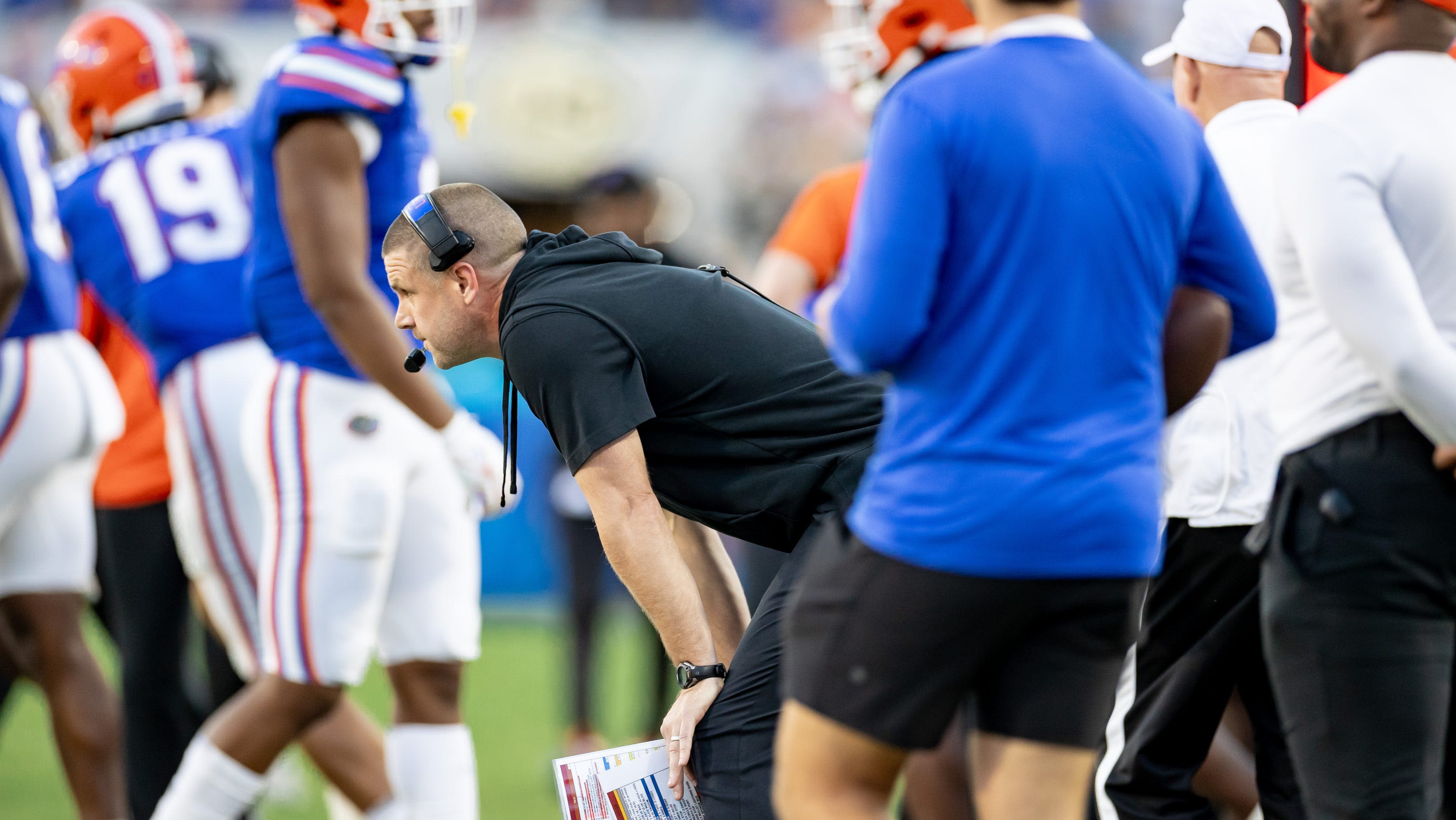 Florida football coach Billy Napier shares thoughts on losing chief of staff to rival