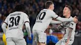 Bayer Leverkusen's record unbeaten march continues with a 2-0 win at Roma in Europa League