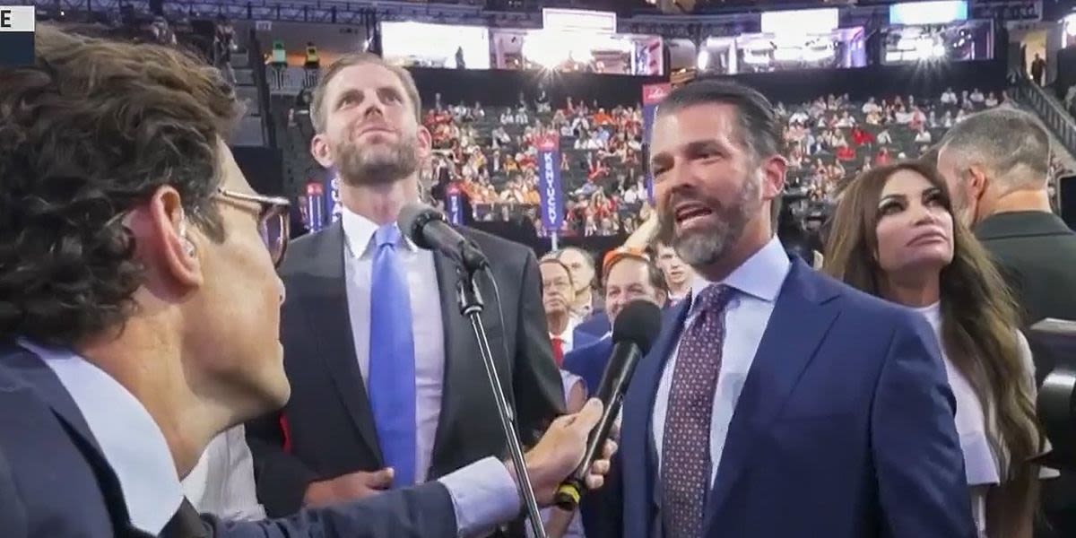 'Get out of here!' Don Jr. snaps at MSNBC 'clown' after tough question on RNC floor