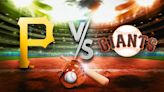 Pirates vs. Giants prediction, odds, pick, how to watch