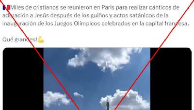 Video de evento religioso en París es de mayo de 2024 y no tiene relación con los Juegos Olímpicos