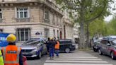 Paris on lockdown as man 'threatens to blow himself up' outside Iranian embassy