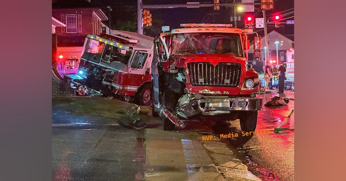 Photos: Tankers Collide While Responding to York, PA, Blaze