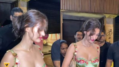 Sexy! Disha Patani Looks Effortlessly Glam In A Green Satin Dress, Hot Video Goes Viral - News18