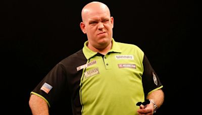 Van Gerwen set for surgery as he reveals he 'can't bite through a slice of ham'