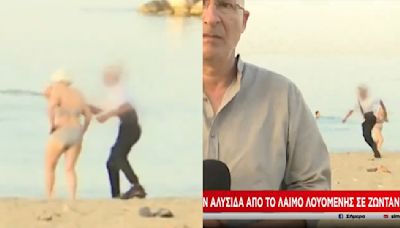 VIDEO: Captan robo en playas de Grecia en transmisión EN VIVO