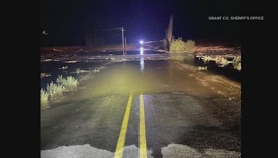 Broken irrigation canal causes flooding on several Moses Lake roads