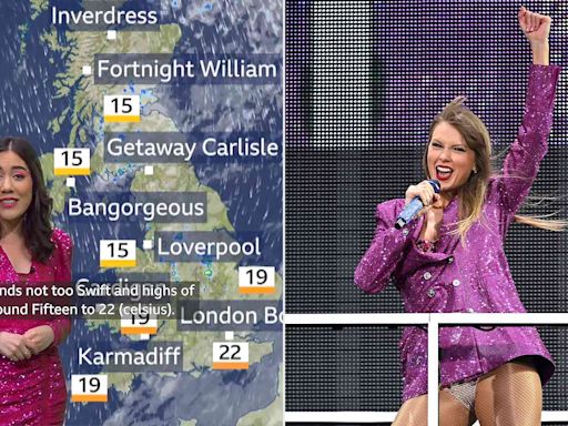 Taylor Swift Just Got Her Very Own Weather Forecast on Live TV: 'No Midnight Rain, Just a Delicate Breeze'