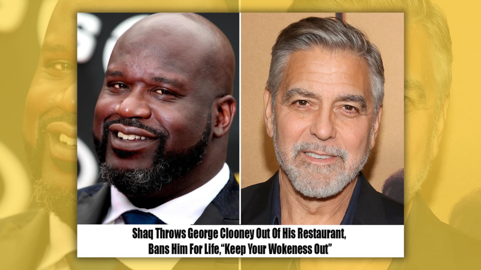 Fact Check: No, Shaquille O'Neal Didn't Throw George Clooney Out of His Restaurant for Being 'Woke'