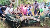 Kundapur: Crocodile rescued from well after two days of efforts