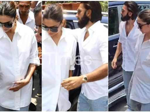 Parents-to-be Ranveer Singh and Deepika Padukone step out to vote at the Bandra polling booth | Hindi Movie News - Times of India