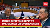 India Shuts Down Pak At UN For Drawing Kashmir-Palestine Comparison | 'Deceitful Narratives' | International - Times of India Videos