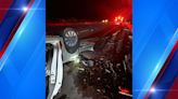 PHOTOS: Metal guardrail spears passenger compartment in Hurricane rollover crash