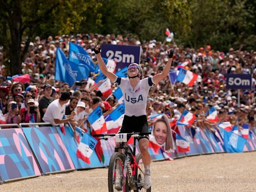 Haley Batten wins Olympic silver medal in best finish by American mountain biker -- then gets fined