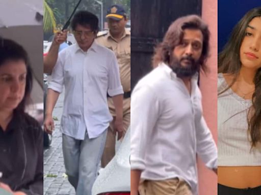 Tishaa Kumar funeral: Bhushan Kumar, Saiee Manjrekar, Riteish Deshmukh, Farah Khan, Sajid Nadiadwala and others arrive to pay their last respects