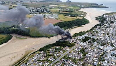 Fears people could be trapped in Cornwall hotel fire