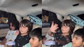 Shah Rukh Khan's son AbRam Khan smiles and waves to paparazzi after attending Sohail Khan’s son's birthday party