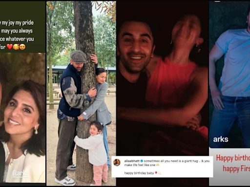 'Happy Birthday baby, all you need is gaint hug': Alia Bhatt shares unseen pictures of Ranbir and Raha; Ranbir Kapoor launches his clothing brand Arks