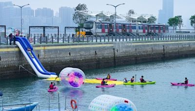 灣仔海濱6.29一連兩日設水上樂園 水上滑梯等7款遊戲等緊你