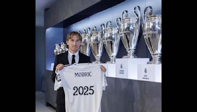 Real Madrid extend Luka Modric's contract, Croatian midfielder to stay at Bernabeu until 2025