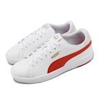 Puma 休閒鞋 Serve Pro Lite 男鞋 白 紅 皮革 彎刀 小白鞋 37490219