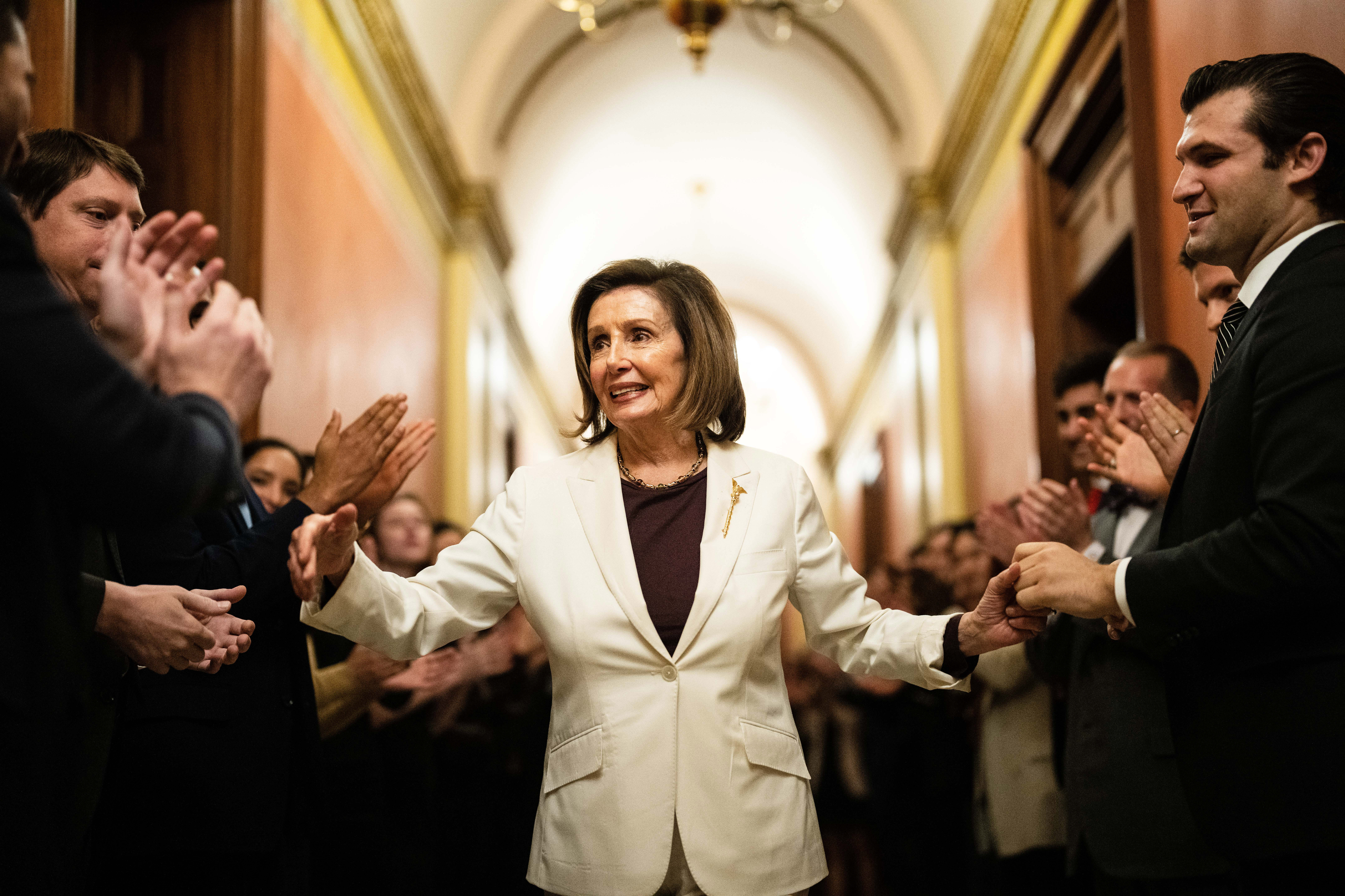 On Biden’s Exit, Pelosi Says She Was Driven by Need to Defeat Trump