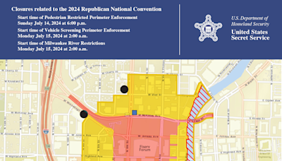 Where's the security zone of the 2024 Republican National Convention in Milwaukee? Here are the details.