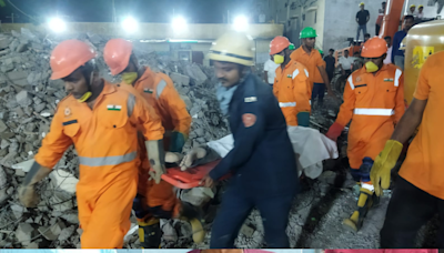 7 Dead After Surat Building Constructed In 2017 Collapses During Heavy Rain