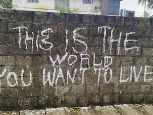 Anonymous graffiti defacing public property are leaving Kochi authorities perplexed