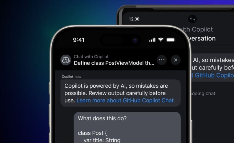 GitHub Copilot Chat is now officially available on iOS and Android