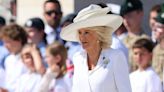 Queen Camilla's Latest Bridal-Inspired Look Was a Tribute to Her Wedding-Dress Designer—And Queen Elizabeth