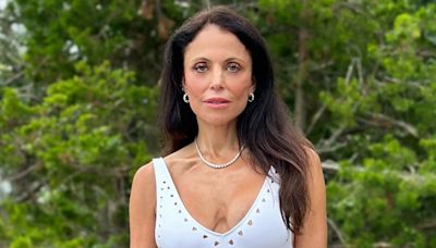 Newly Single Bethenny Frankel Sizzles in White Swimsuit and Heels