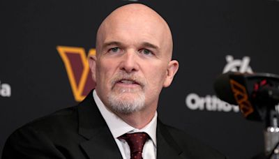 Commanders have 'no organizational comment' on Dan Quinn wearing shirt that references old logo