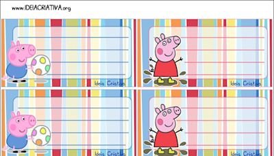 Etiquetas escolares para imprimir de Peppa Pig: 5 bonitas plantillas para el regreso a clases 2024