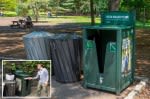 New pizza box bin debuts at Central Park latest attempt in NYC’s fight against rats