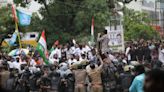 Chhattisgarh: Congress Workers Attempt To Seize Assembly, Stage Mega Protest On Deteriorating Law