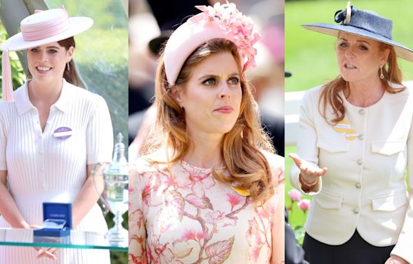 ...Knit Dress for Royal Ascot With Sister Princess Beatrice in Floral Zimmermann and Mom Sarah Ferguson in Veronica Beard