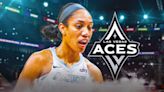 A'ja Wilson weeps in front of reporters after Aces' emotional loss to Liberty