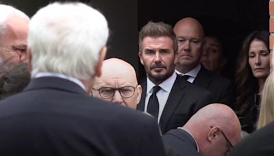 David Beckham among mourners at Sven-Goran Eriksson’s funeral in Sweden