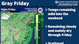 Cloudy Friday for Northern New Jersey with potential rain at night