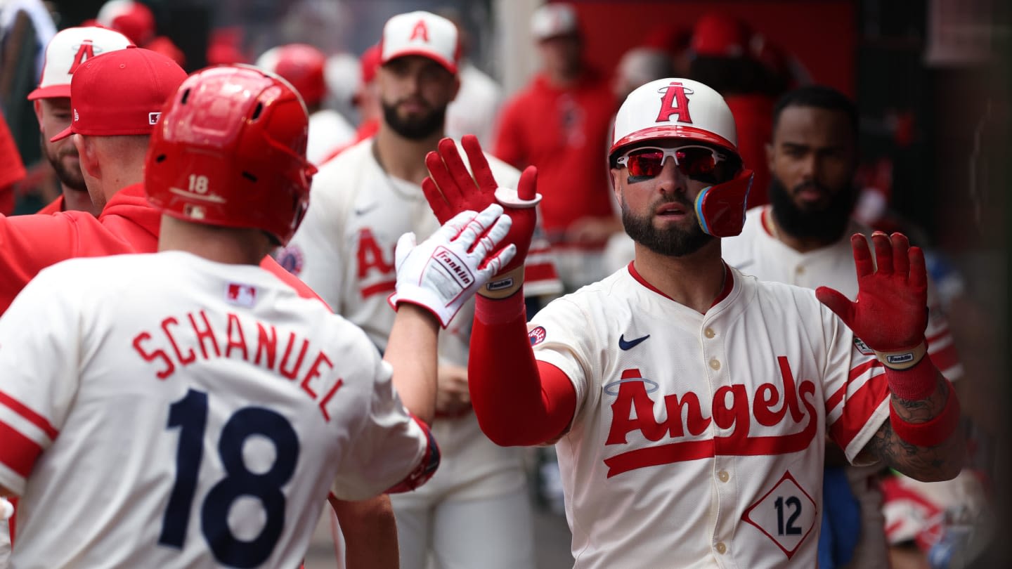 Los Angeles Angels' Kevin Pillar Celebrates Reaching 10 Years of MLB Service Time