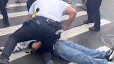 NYPD officer caught on video punching pro-Gaza protester during Brooklyn rally