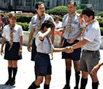 Scout handshake