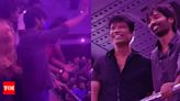 Dhanush gets a roaring welcome as he joins fans for the 'Raayan' FDFS | Tamil Movie News - Times of India