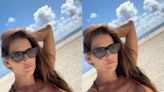 Deborah Secco renova bronzeado em praia das Ilhas Maurício na companhia da filha
