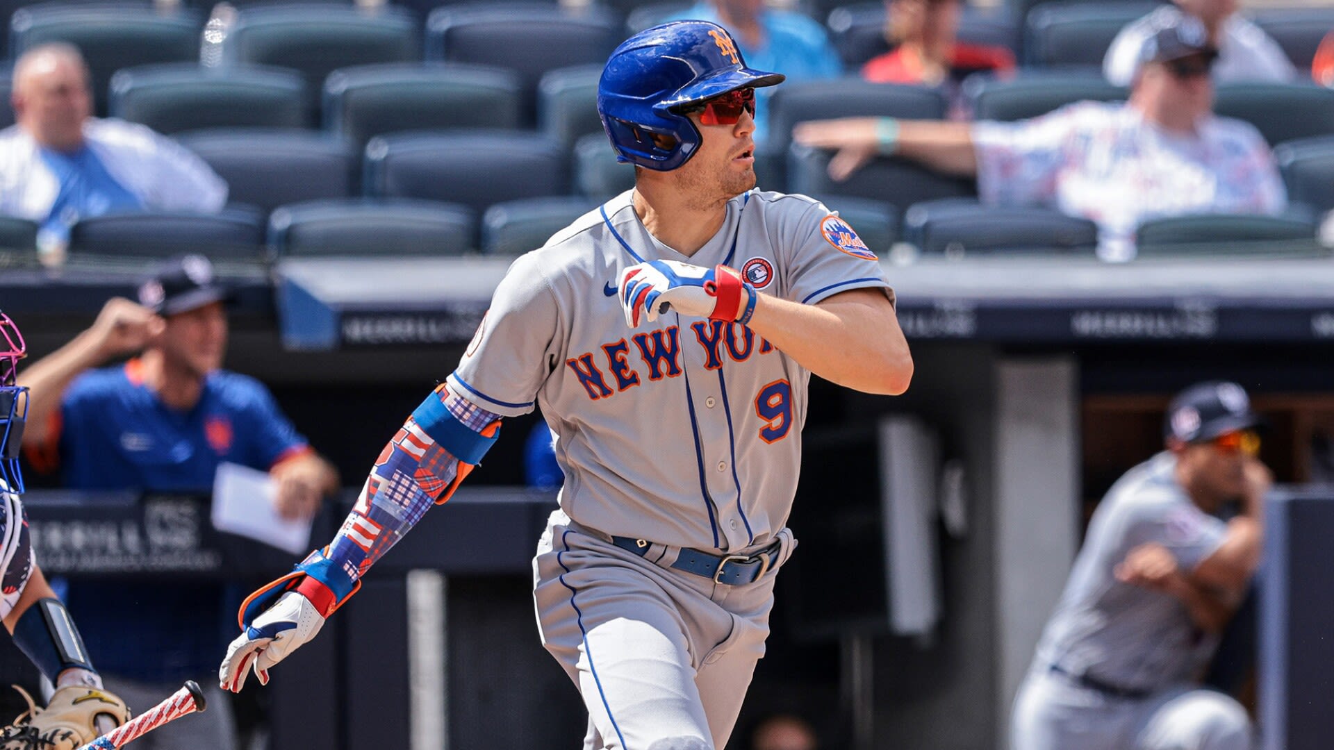 Mets OF Brandon Nimmo sits out against Nationals after fainting in hotel room and cutting forehead