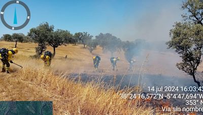 El Infoca trabaja en tres incendios forestales en Los Pedroches