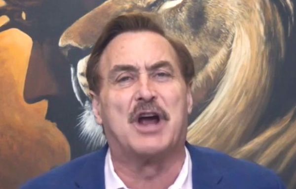 Mike Lindell flies into a rage after 'garbage' Mike Johnson speaks at Trump trial